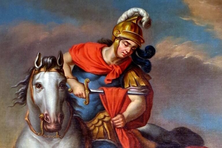 San Martín de Tours para la novena de protección, caridad y fortaleza