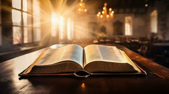 Biblia abierta para las lecturas y el Evangelio del día