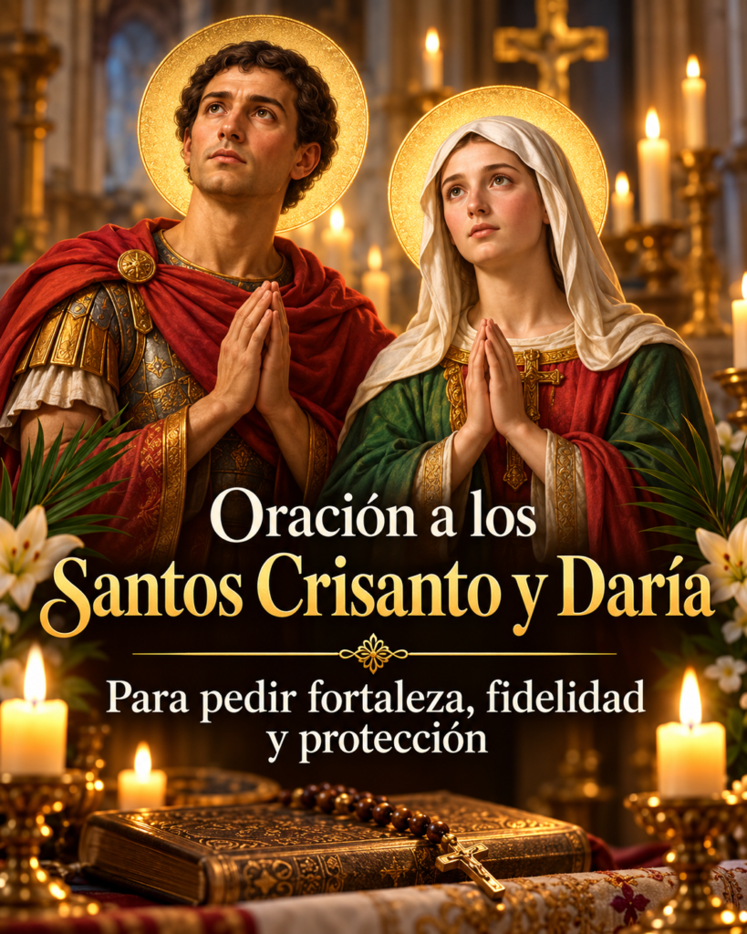 Oración a los Santos Crisanto y Daría para pedir fortaleza, fidelidad y protección