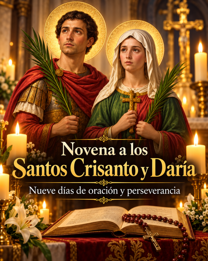 Novena a los Santos Crisanto y Daría: nueve días de oración y perseverancia