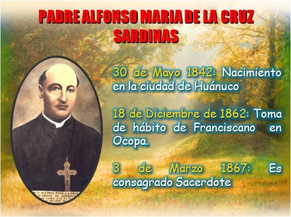 Perú: Vaticano destaca el legado de fray Alfonso María de la Cruz Sardinas, misionero de paz